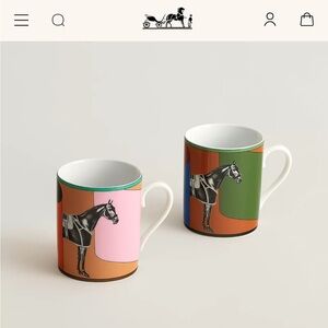 New Hermès La Serpentine Mugs Set